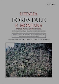 E’ uscito il n. 1/2019 della rivista L’Italia Forestale e Montana dedicato alla Tempesta Vaia